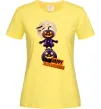 Женская футболка Happy Halloween гарбуз-людина Лимонный фото