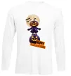 Лонгслив Happy Halloween гарбуз-людина Белый фото