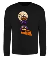 Свитшот Happy Halloween гарбуз-людина Черный Свитшот Happy Halloween гарбуз-людина Черный фото