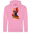 Жіноча толстовка (худі) Halloween зомбі дівчина Рожевий фото