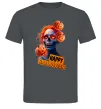 Мужская футболка Halloween зомбі дівчина Графит фото