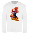 Свитшот Halloween зомбі дівчина Белый фото