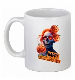 Чашка керамическая Halloween зомбі дівчина Чашка керамическая Halloween зомбі дівчина
