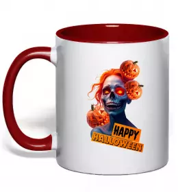 Чашка с цветной ручкой