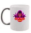 Чашка с цветной ручкой Halloween Серебро фото