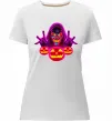 Жіноча преміум футболка Halloween Білий фото