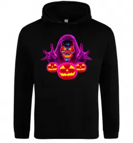 Мужская толстовка (худи) Halloween Черный фото
