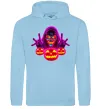 Женская толстовка (худи) Halloween Голубой фото