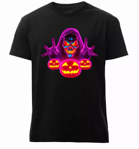 Чоловіча преміум футболка Halloween Чорний фото