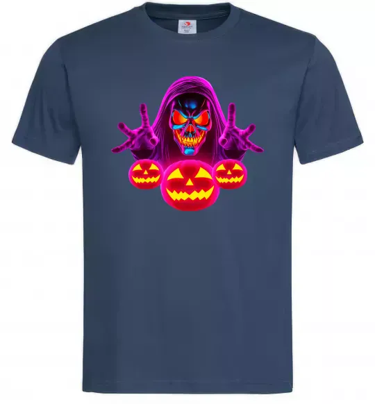 Чоловіча футболка Halloween Темно-синій фото
