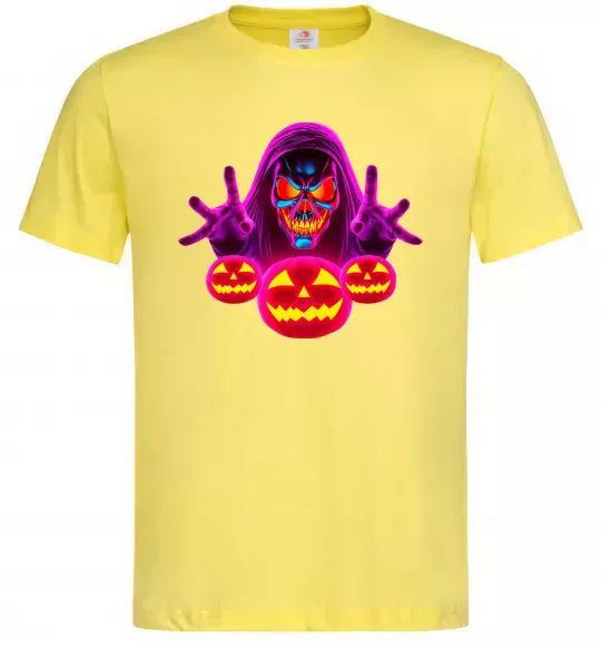 Чоловіча футболка Halloween Лимонний фото