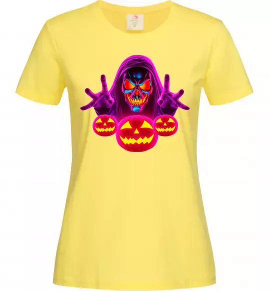 Женская футболка Halloween Лимонный фото