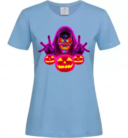 Женская футболка Halloween Голубой фото