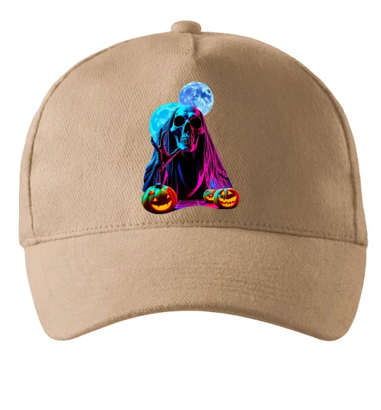 Кепка Halloween череп місяці Песочный фото