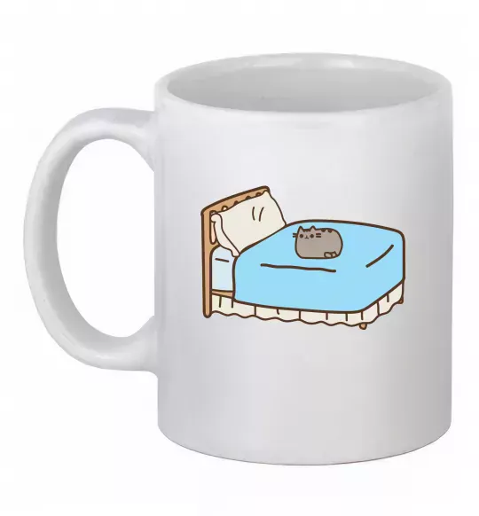 Чашка керамическая Пушин на ліжку Белый фото