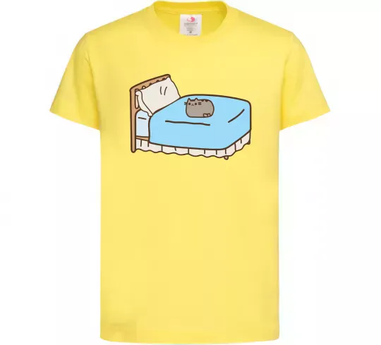 Детская футболка Пушин на ліжку Лимонный фото