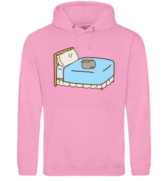 Жіноча толстовка (худі) Пушин на ліжку Рожевий фото