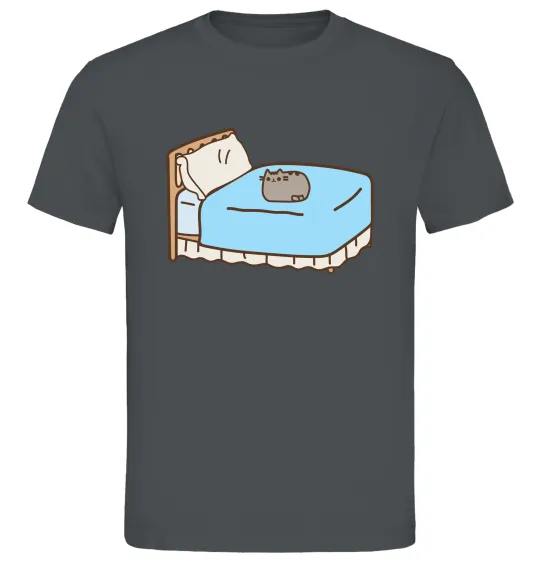 Мужская футболка Пушин на ліжку Графит фото