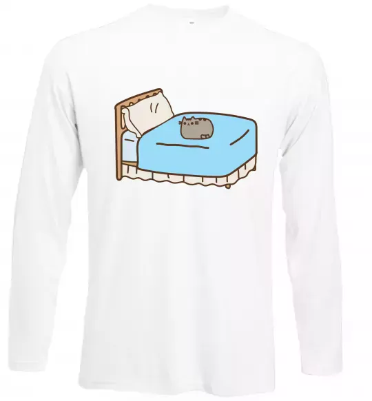 Лонгслив Пушин на ліжку Белый фото