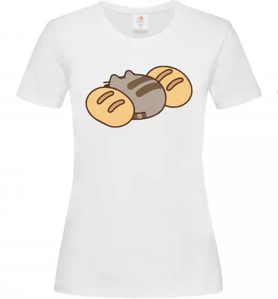 Женская футболка Пушин та хліб Белый фото