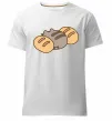 Чоловіча преміум футболка Пушин та хліб Білий фото