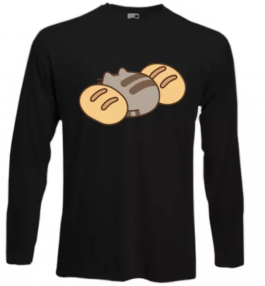 Лонгслив Пушин та хліб Черный фото