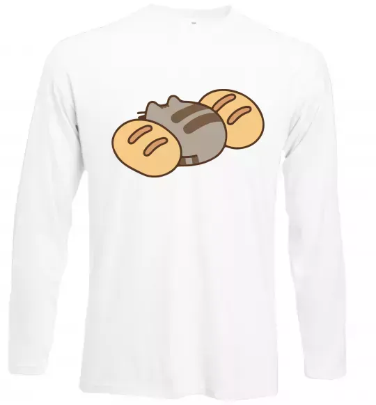 Лонгслив Пушин та хліб Белый фото