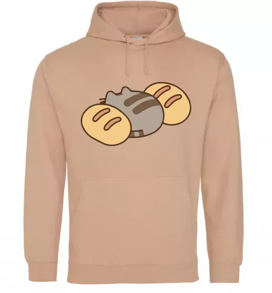 Жіноча толстовка (худі) Пушин та хліб Пісочний фото