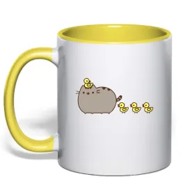 Чашка с цветной ручкой