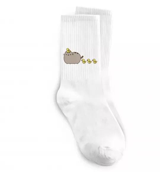Носки Пушин з качечками Белый фото