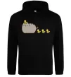 Чоловіча толстовка (худі) Пушин з качечками Чорний Чоловіча толстовка (худі) Пушин з качечками Чорний фото