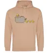 Чоловіча толстовка (худі) Пушин з качечками Пісочний Чоловіча толстовка (худі) Пушин з качечками Пісочний фото