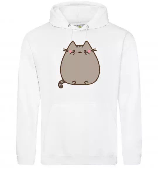 Женская толстовка (худи) Пушин Белый фото