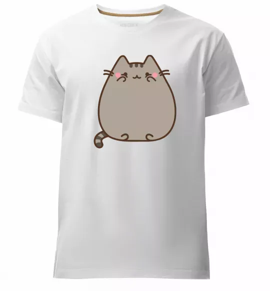 Мужская премиум футболка Пушин Белый фото