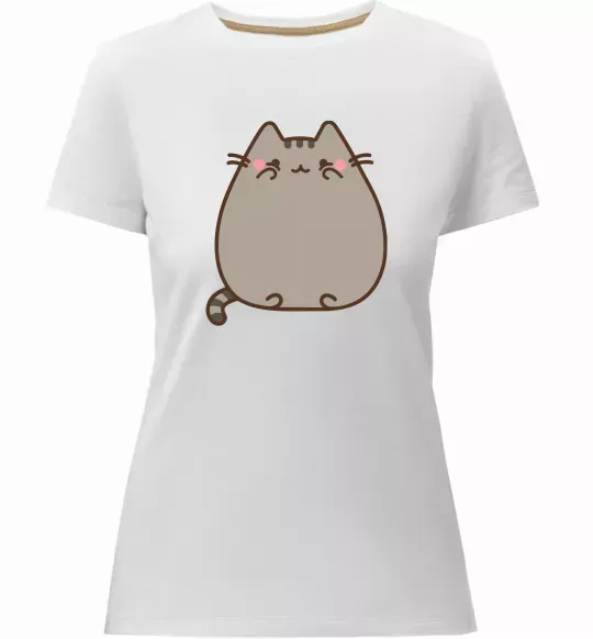 Жіноча преміум футболка Пушин Білий фото