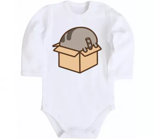 Детский боди Пушин в коробці Белый фото