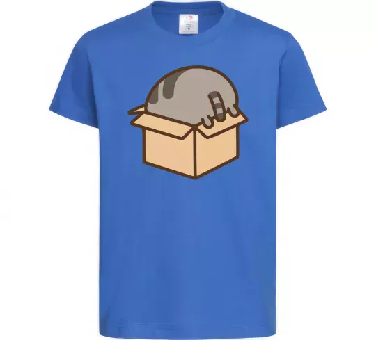 Детская футболка Пушин в коробці Ярко-синий фото