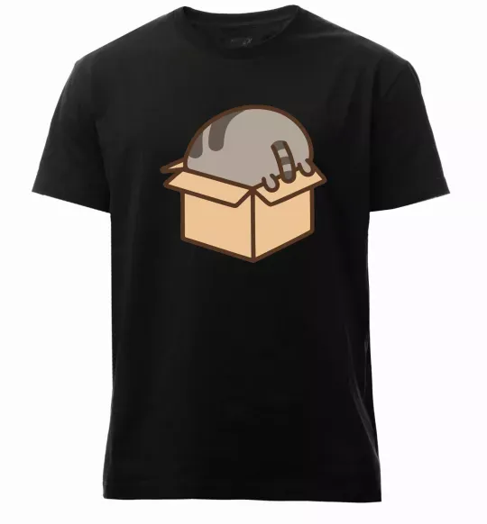 Чоловіча преміум футболка Пушин в коробці Чорний фото