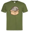 Мужская футболка Пушин в коробці Оливковый фото