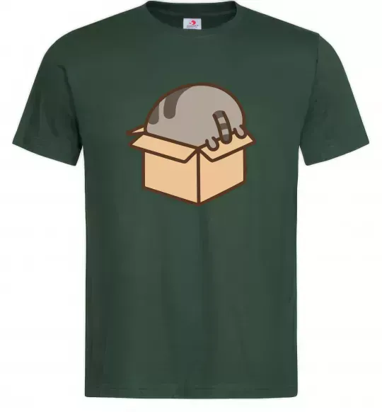 Мужская футболка Пушин в коробці Темно-зеленый фото