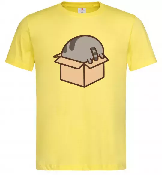 Мужская футболка Пушин в коробці Лимонный фото