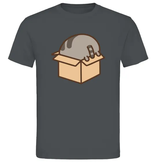 Мужская футболка Пушин в коробці Графит фото