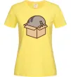 Женская футболка Пушин в коробці Лимонный фото