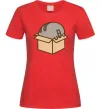 Женская футболка Пушин в коробці Красный фото