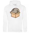 Мужская толстовка (худи) Пушин в коробці Белый Мужская толстовка (худи) Пушин в коробці Белый фото