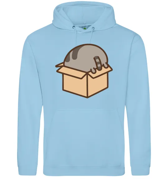 Чоловіча толстовка (худі) Пушин в коробці Блакитний фото