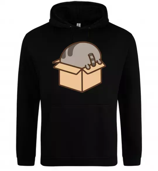 Женская толстовка (худи) Пушин в коробці Черный фото