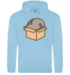 Женская толстовка (худи) Пушин в коробці Голубой фото
