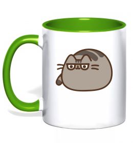 Чашка с цветной ручкой Пушин погляд Чашка с цветной ручкой Пушин погляд