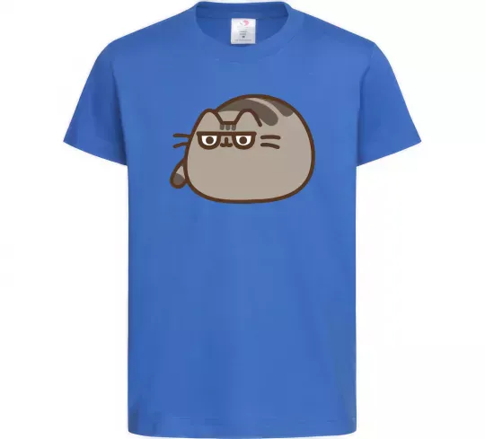 Дитяча футболка Пушин погляд Яскраво-синій фото